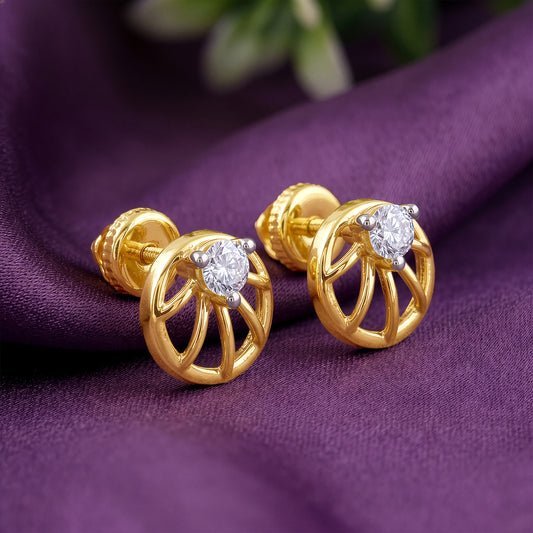 Gold Spire Lab Grown Diamond Earrings