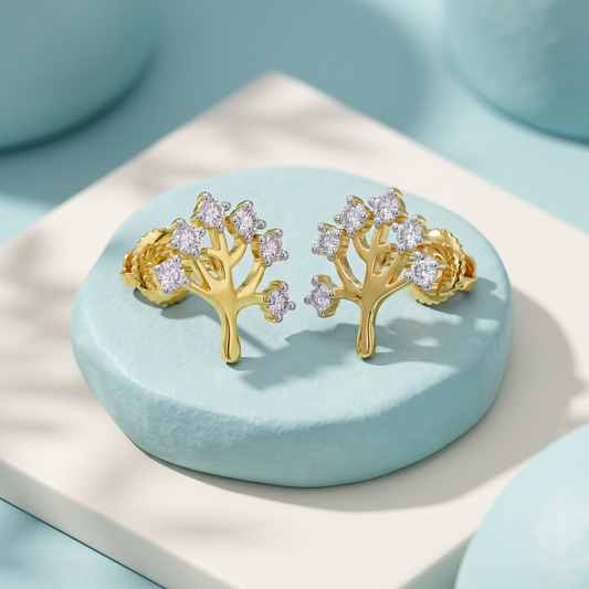Gold Arbor Lumiere Lab Grown Diamond Earrings