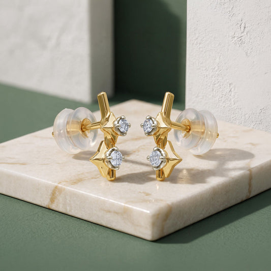 Gold Urban Twinkle Lab Grown Diamond Studs