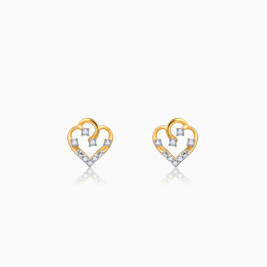 Gold Arteria Diamond Earrings