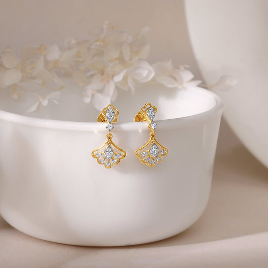 Gold Bonita Diamond Earrings