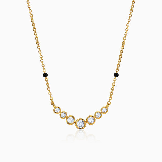 Gold Aarini Lab Grown Diamond Mangalsutra