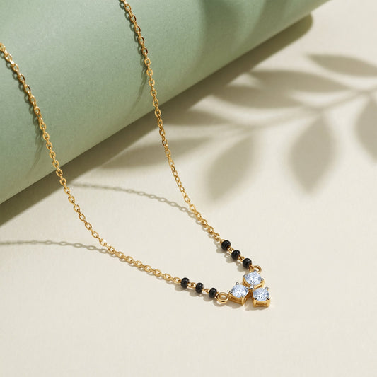 Gold Surbhi Lab Grown Diamond Mangalsutra