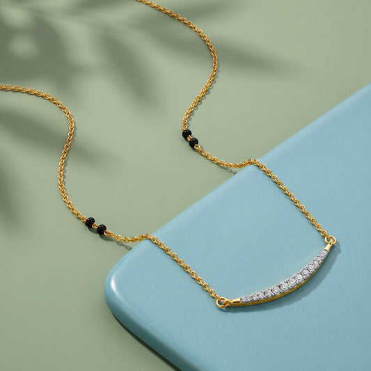 Gold Sohini Lab Grown Diamond Mangalsutra