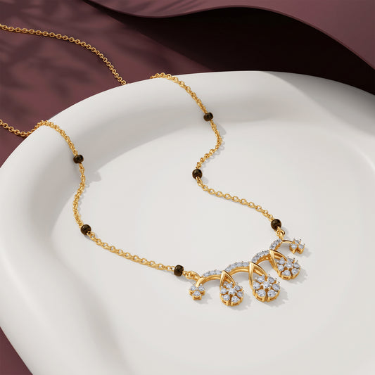 Gold Sanskriti Lab Grown Diamond Mangalsutra