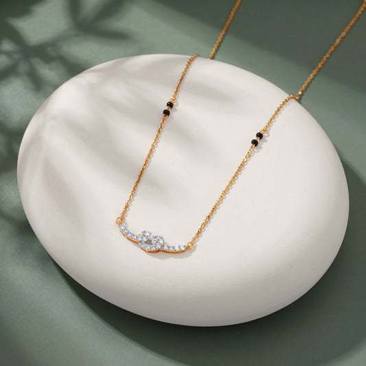 Gold Ambarika Lab Grown Diamond Mangalsutra