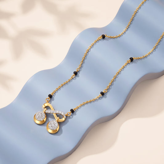 Gold Swati Lab Grown Diamond Mangalsutra