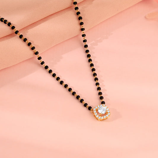 Gold Surana Lab Grown Diamond Mangalsutra
