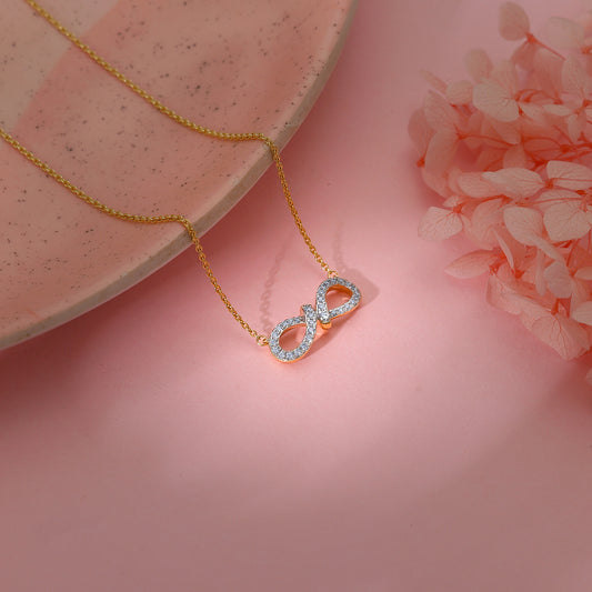 Gold Infini Lab Grown Diamond Necklace