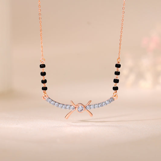 Rose Gold Roopa Lab Grown Diamond Mangalsutra