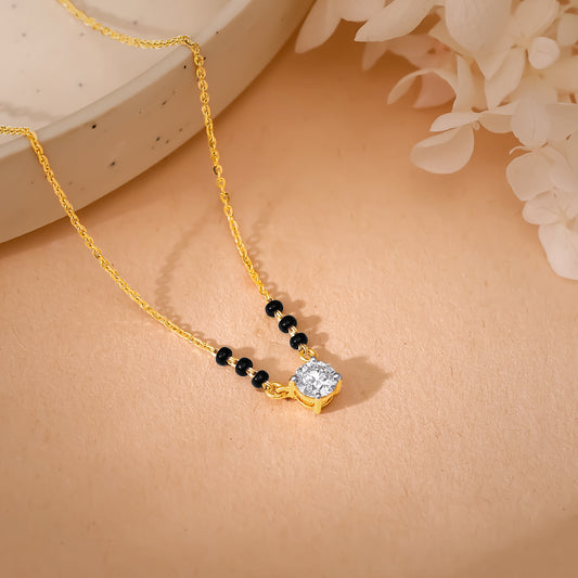 Gold Ananya Lab Grown Diamond Mangalsutra