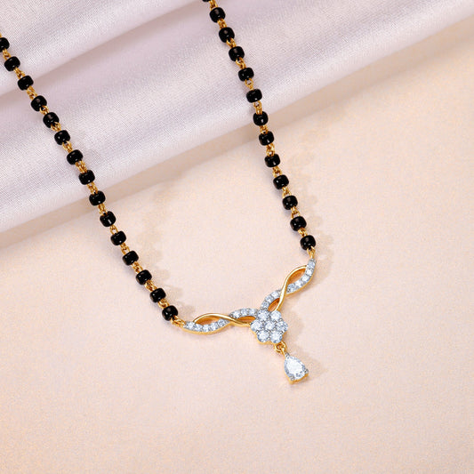 Gold Sutra Lab Grown Diamond Mangalsutra
