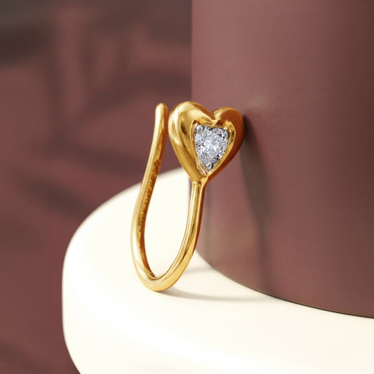 Gold Cherelle Lab Grown Diamond Nose Pin