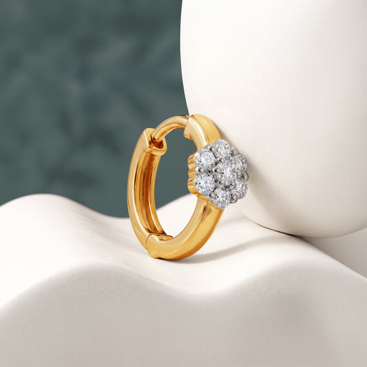 Gold Astriva Lab Grown Diamond Nose Pin