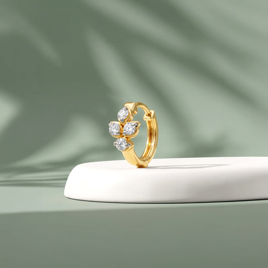 Gold Liliane Fleur Lab Grown Diamond Nose Ring