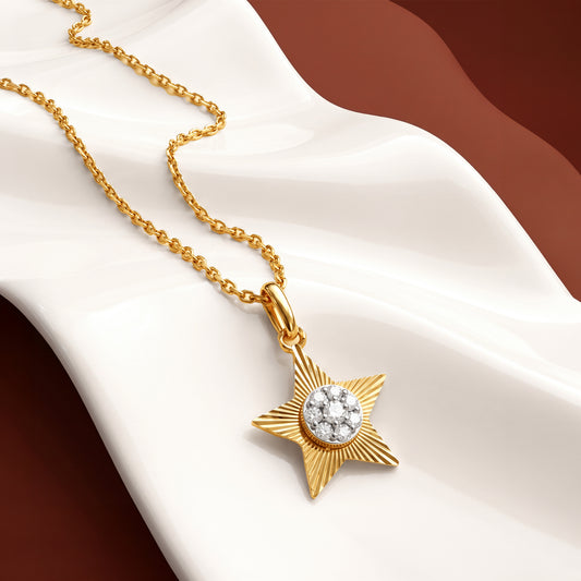 Gold Your Star Light Lab Grown Diamond Pendant