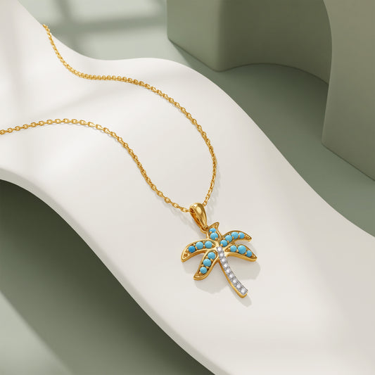 Gold Aabha Lab Grown Diamond Pendant