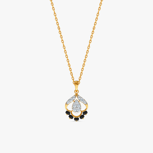 Gold Blooming Muse Lab Grown Diamond Pendant