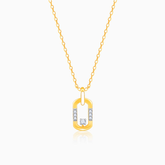 Gold Opal Grace Diamond Pendant