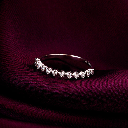 White Gold Radiant Reflections Diamond Ring
