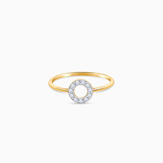 Gold Orbital Lab Grown Diamond Ring