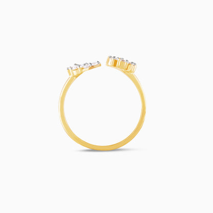 Gold Nectar Diamond Ring