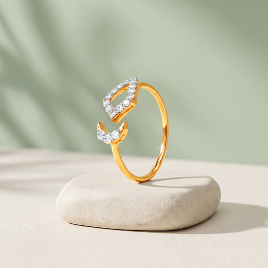 Gold Mirage Arc Lab Grown Diamond Ring (Size 12)