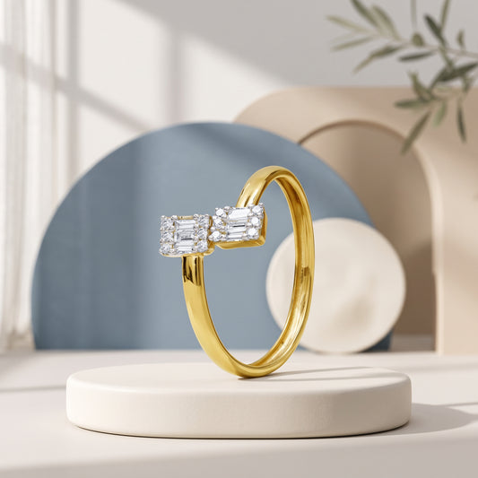 Gold Moonline Glow Lab Grown Diamond Ring (Size 12)