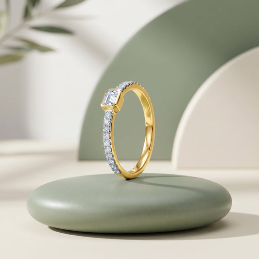 Gold Regal Icon Lab Grown Diamond Ring (Size 12)