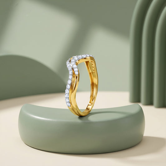 Gold Prism Parade Lab Grown Diamond Ring (Size 12)