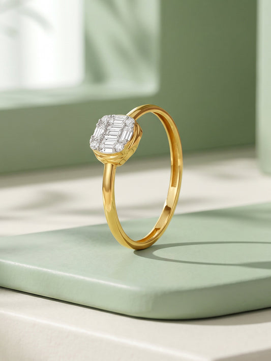 Gold Aurelia Nova Lab Grown Diamond Ring (Size 12)