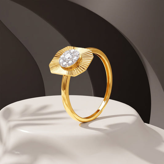 Gold Evienne Lab Grown Diamond Ring (Size 12)