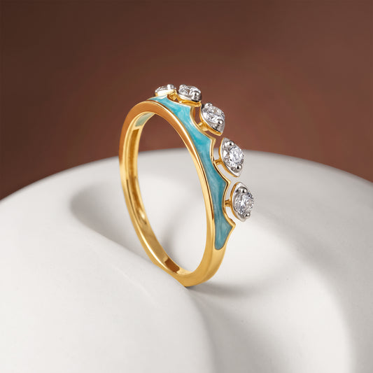 Gold Aakasha Lab Grown Diamond Ring (Size 12)