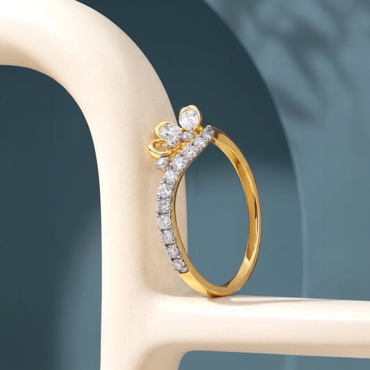 Gold Avenna Lab Grown Diamond Ring (Size 12)