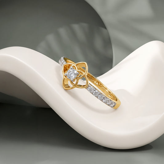 Gold Zelora Lab Grown Diamond Ring (Size 12)