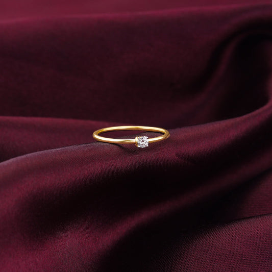 Gold Bold Classic Diamond Ring