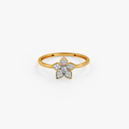 Gold Petalfall Lab Grown Diamond Ring (Size 12)