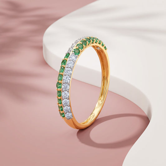 Gold Gulzarina Lab Grown Diamond Ring (Size 12)
