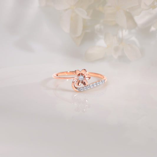 Rose Gold Whisper Lab Grown Diamond Ring