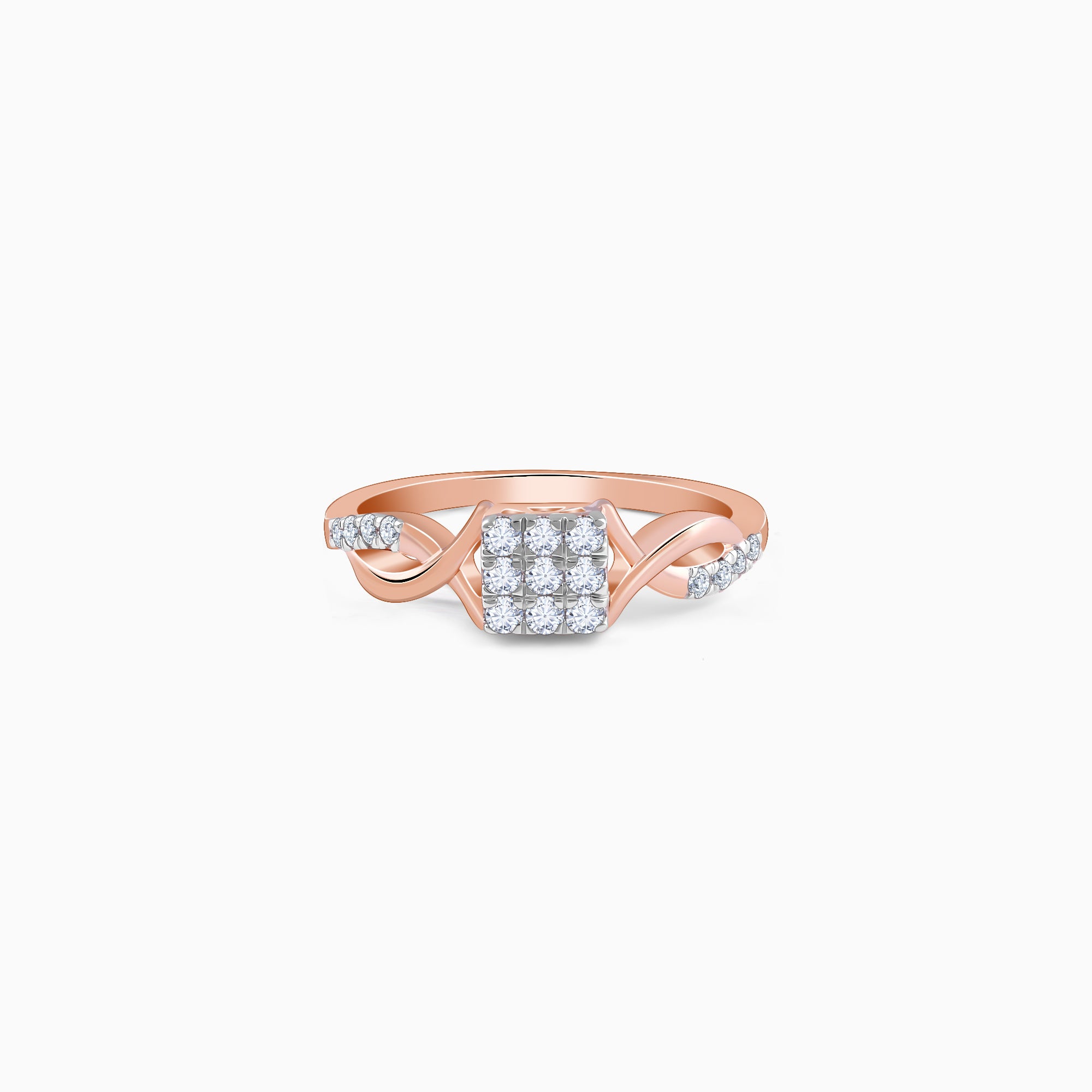 Shop Rose Gold Infinity Diamond Ring | GIVA Jewellery – Heer by GIVA