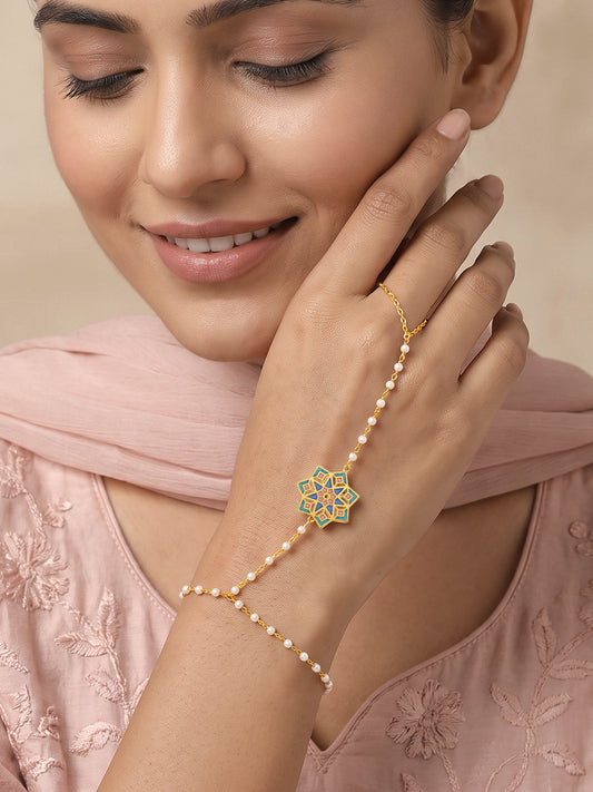 Golden Rangeeli Moti Hathphool