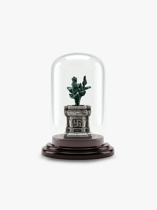 Oxidised Silver Prarthana Tulsi Idol