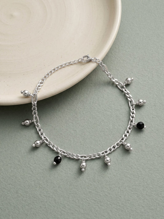 Silver Sparkling Dua Kids Anklet