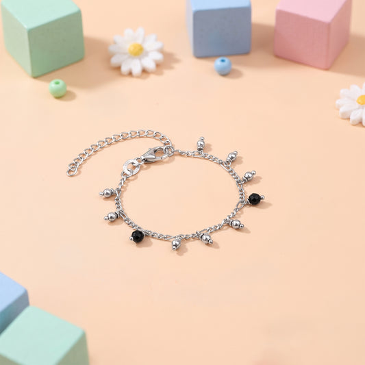 Silver Sparkling Dua Kids Anklet