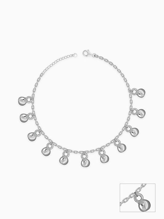 Silver Pebble Trail Kids Anklet (1 - 5 Years)