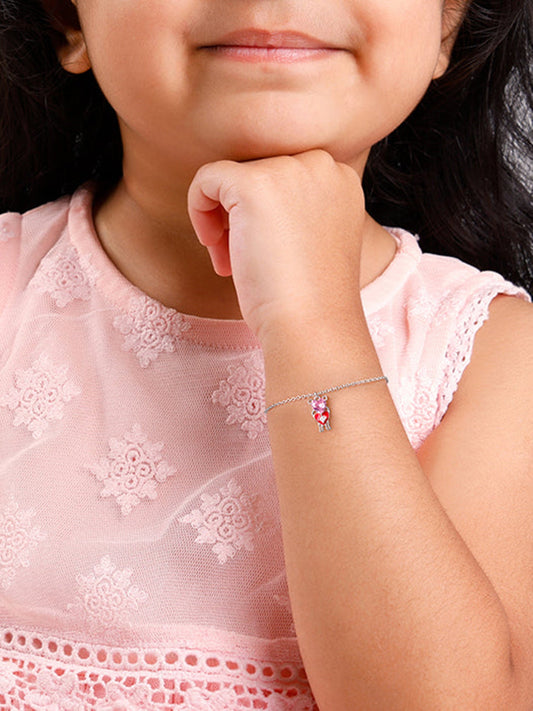 Silver Love Her Kids Bracelet