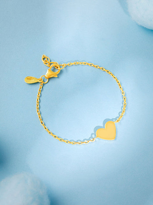 Golden Heartbeat Kids Bracelet