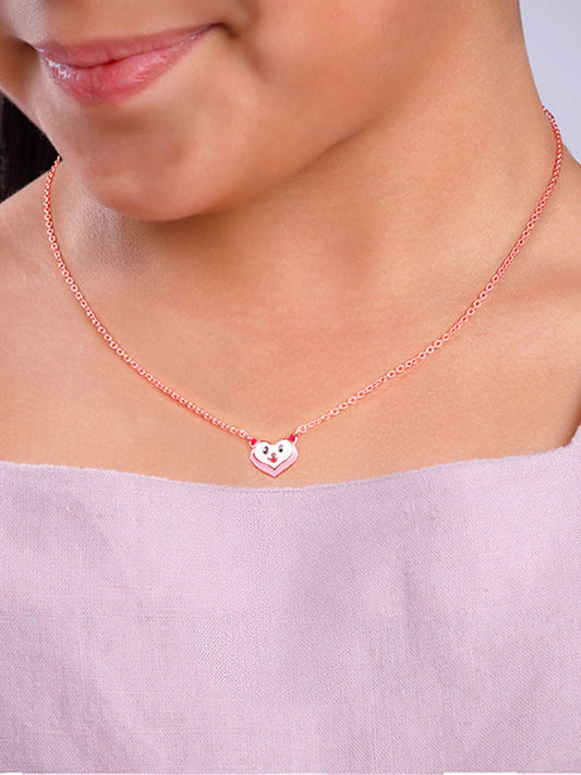 Rose Gold GIVA Boo Kids Necklace