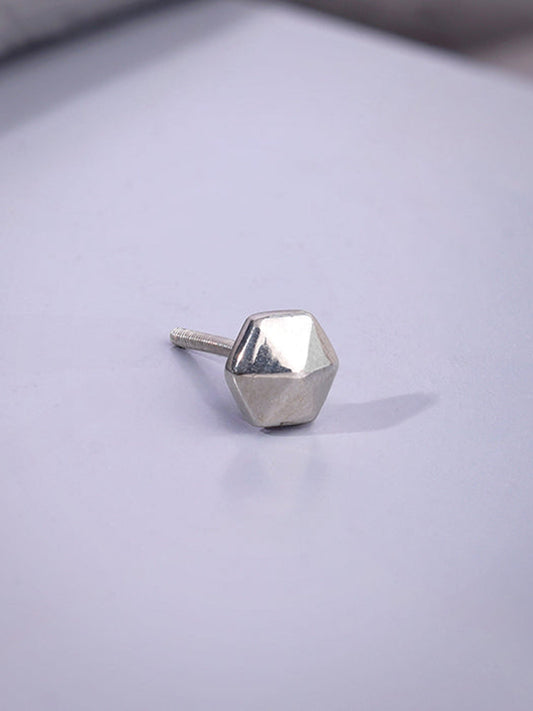 Silver Hexile Stud For Him