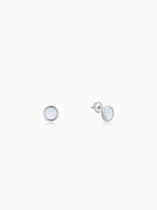 Silver Moonlet Stud For Him